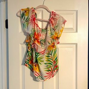 Tropical print shirt